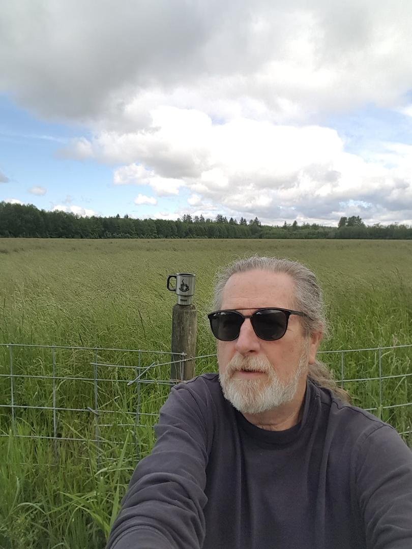 Sunday morning walk on the farm bare foot.
