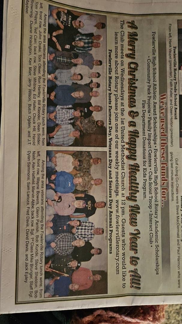 Dad made the paper again.