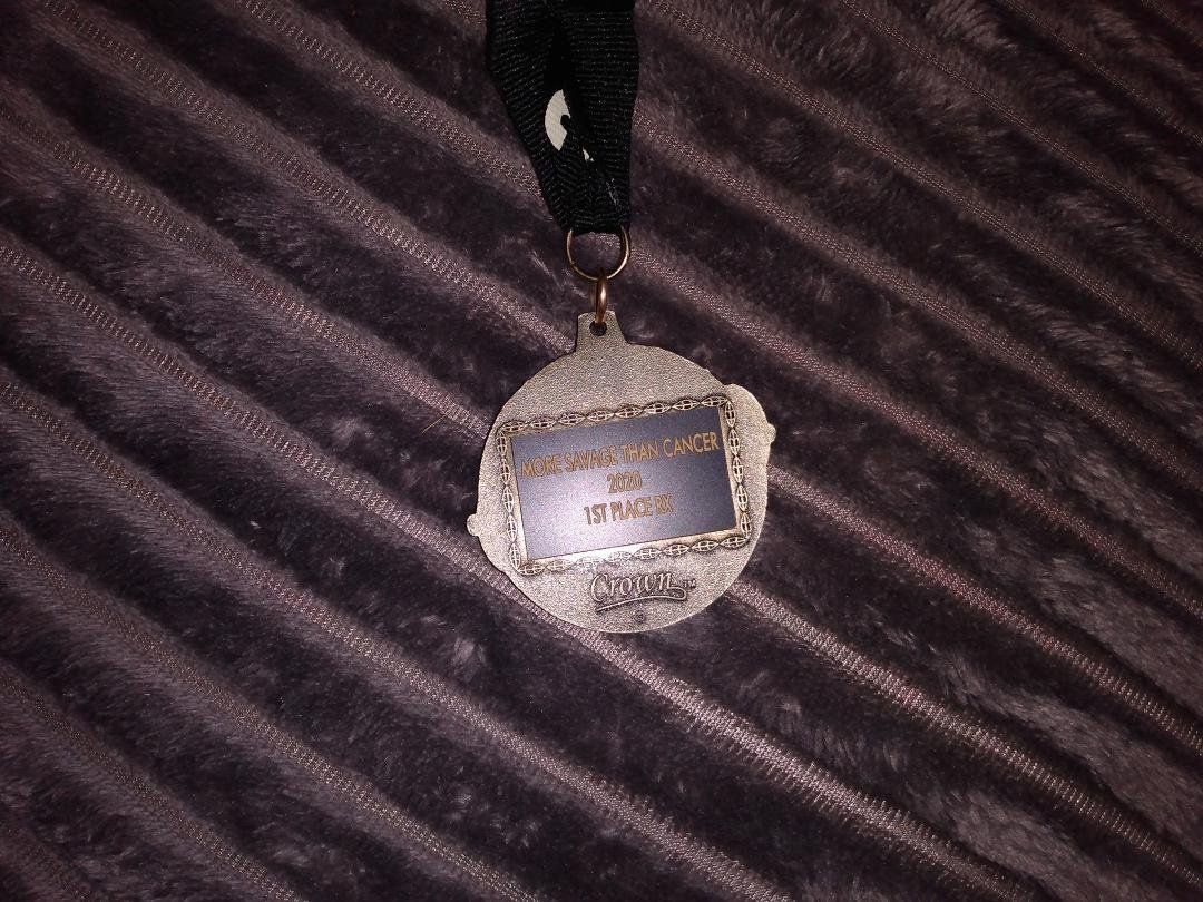 I'm proud of my son Shane parham came in first place in the Crossfit competition for breast cancer awareness :))