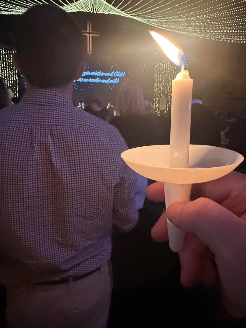 Lighting the Christmas Eve candles this Afternoon!..:)