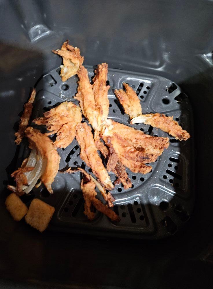 Not a drop of that blooming onion from bison Steakhouse is being wasted