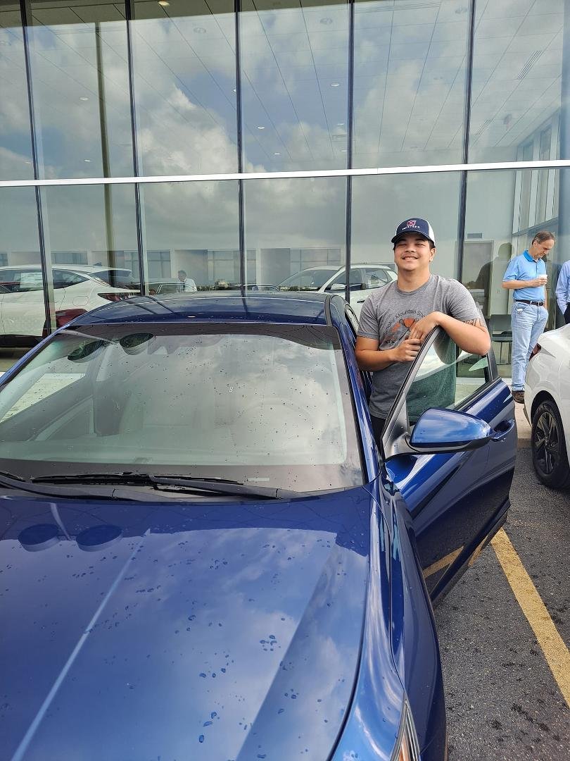 Proud of my son, he bought his first new car all on his own....