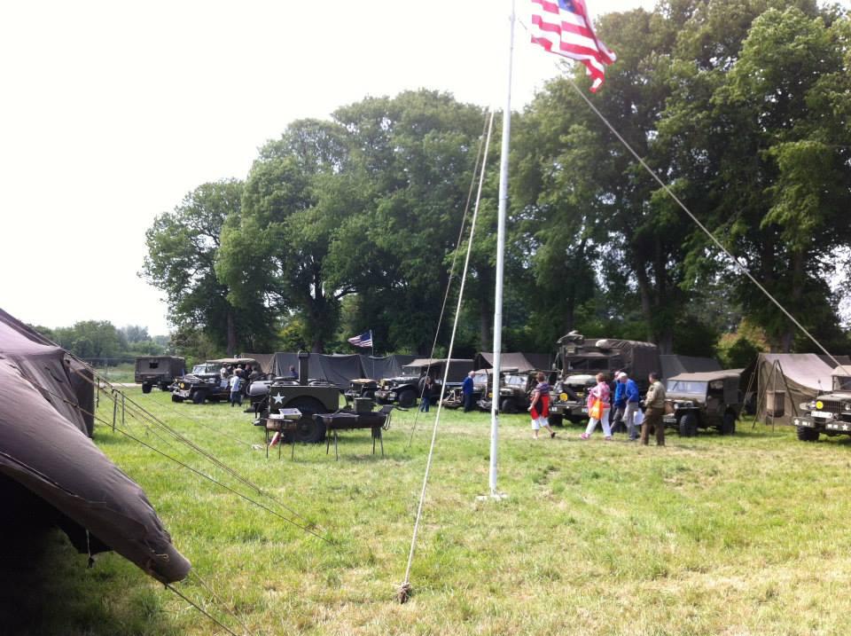 St.-Mere-Eglise--replica of a WWII military camp