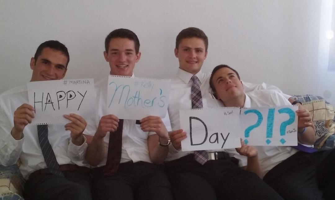 These Shkodër Elders have an important message! (L-R) Elder Lesi, Elder Ingram, Elder Anderson, Elder Thomas)