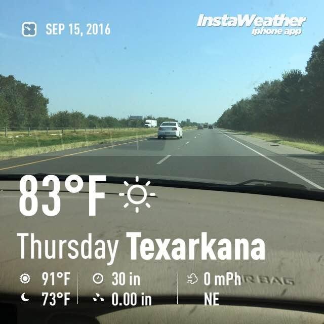 We are in Arkansas!
#instaweather