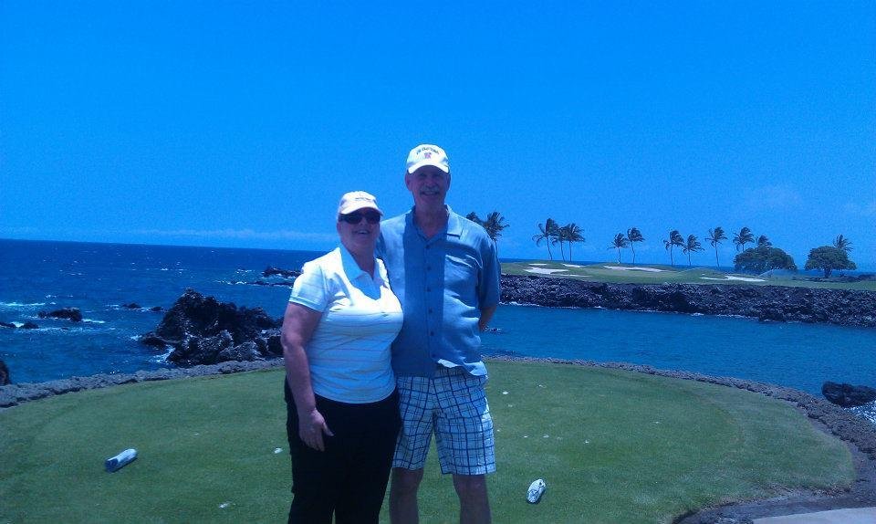 Rob and Georgia at #15 on Mauna Lani