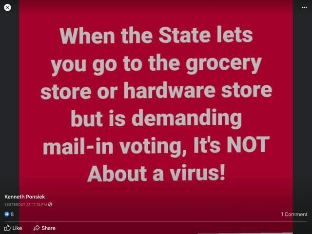 Let’s stipulate that even before this pandemic, the Democrats were planning on massive voter fraud such as “ballot harvesting” as their best chance to steal the fall elections ... now, all their insistence on public voting