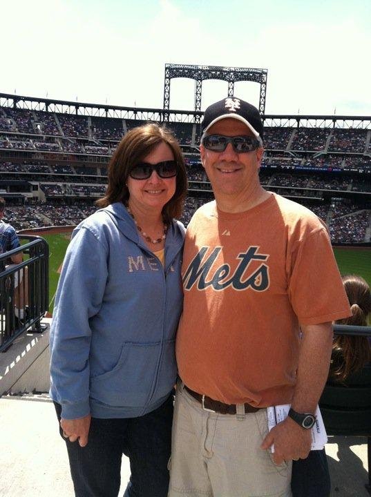 At the Mets game for my birthday! Thanks Judy!