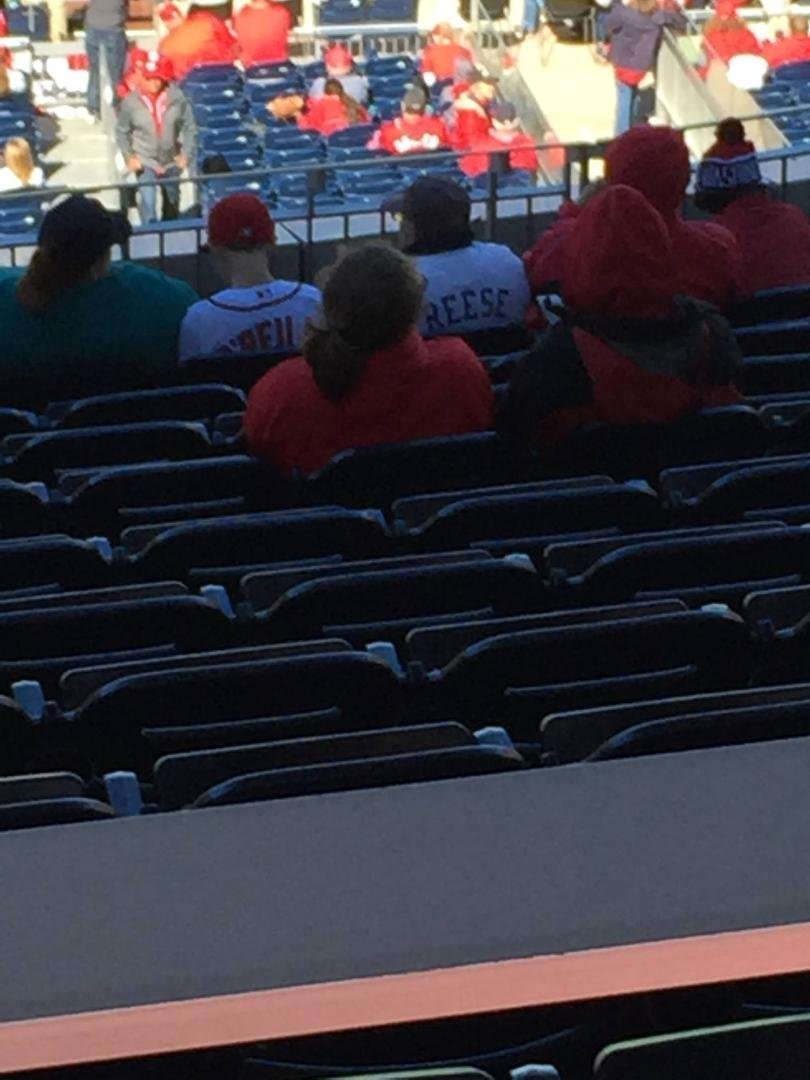 Mindy and Mandy cold at Nats game