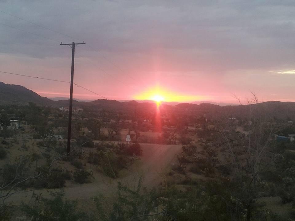 Red sky in the morning, golfers take warning.