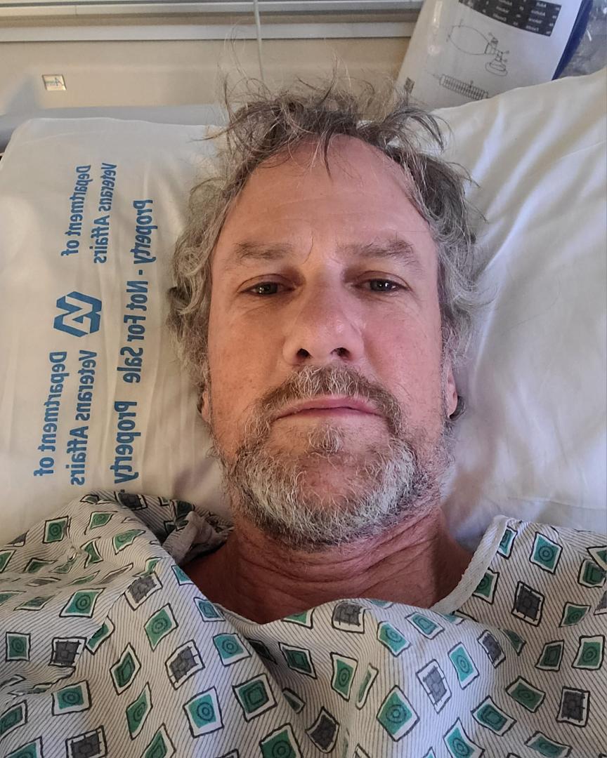 Bed Head.... 
Grateful for fine team of Nuero surgeons at VA