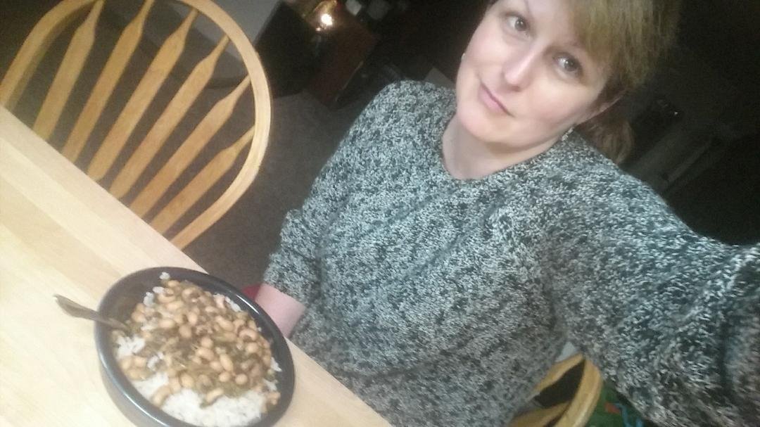 Mom always made black eyed peas for New Year's Day. Carrying on the tradition. Miss her. ❤