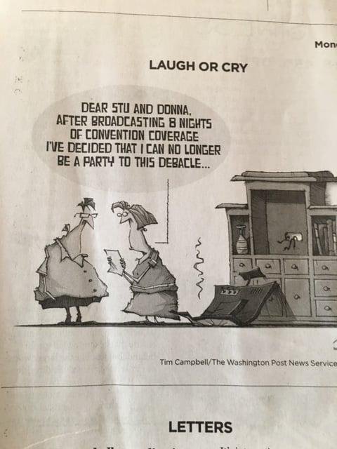 Can someone help us, this was the editorial cartoon in the Dallas paper today.