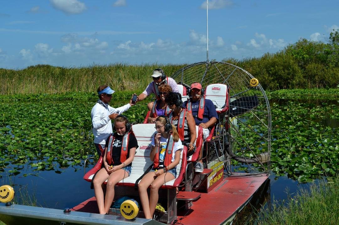 on air boat in swamps in florida. fun!