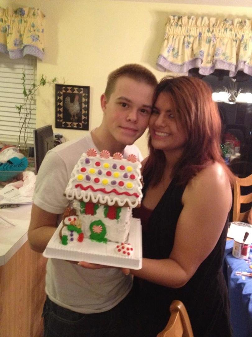 The happy couple with their new house! Arik's and Savannah.