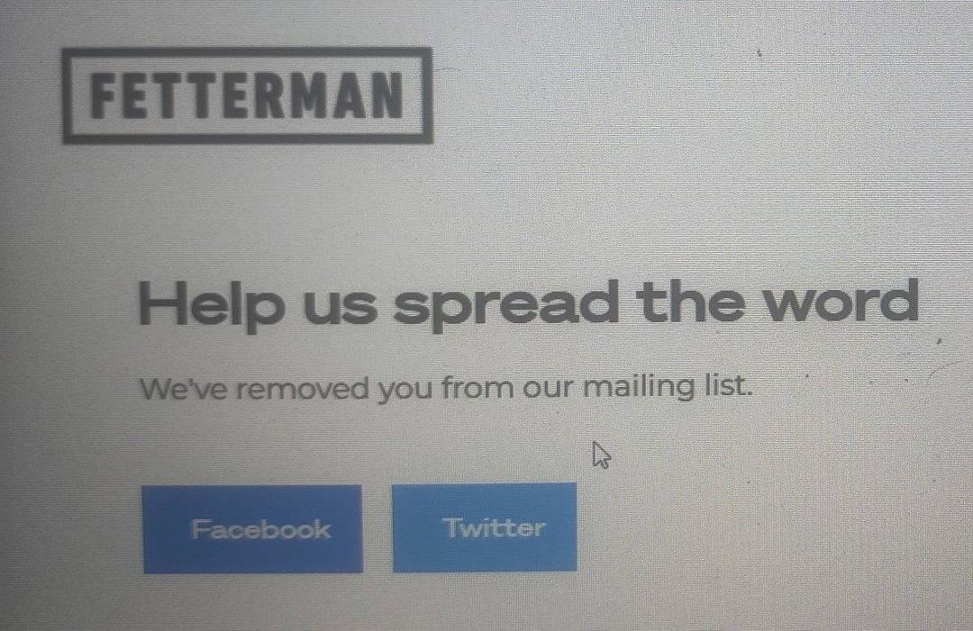 Well, they told me to help spread the word, I just wouldn't have thought they'd want me to share the news that I've unsubscribed.