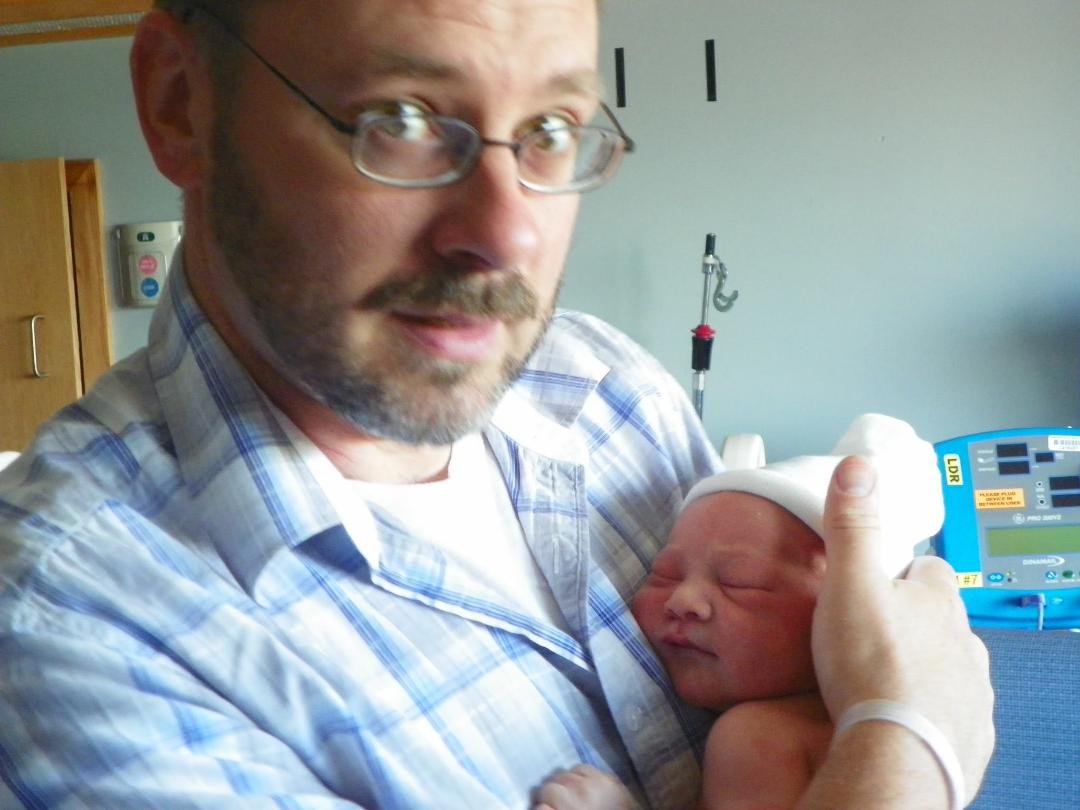 Roddy came into this world to join his mommy and daddy.  He is welcomed with love by his gramma and Grampa Berryman. I have waited a long time for this moment. Daddy-Corey and mommy- megan are very happy first time parents.