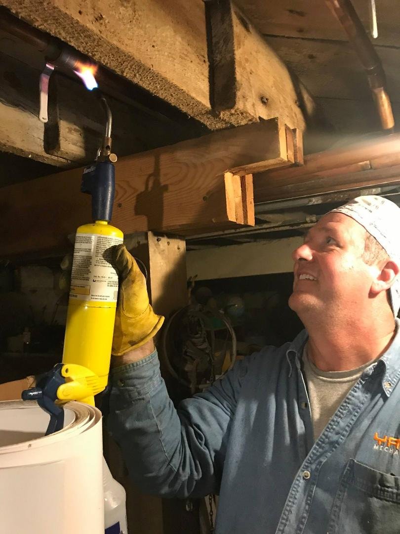 I declare today "Hug a Pipefitter Day."
Who saves your ass when it needs saving? Who finds the problem when you're shivering? Duh! In summer, too, but you're not as likely to die!