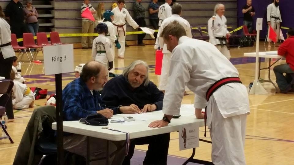UAF Aikido students help score at 53rd Kubota Cup karate championship, Fairbanks AK.