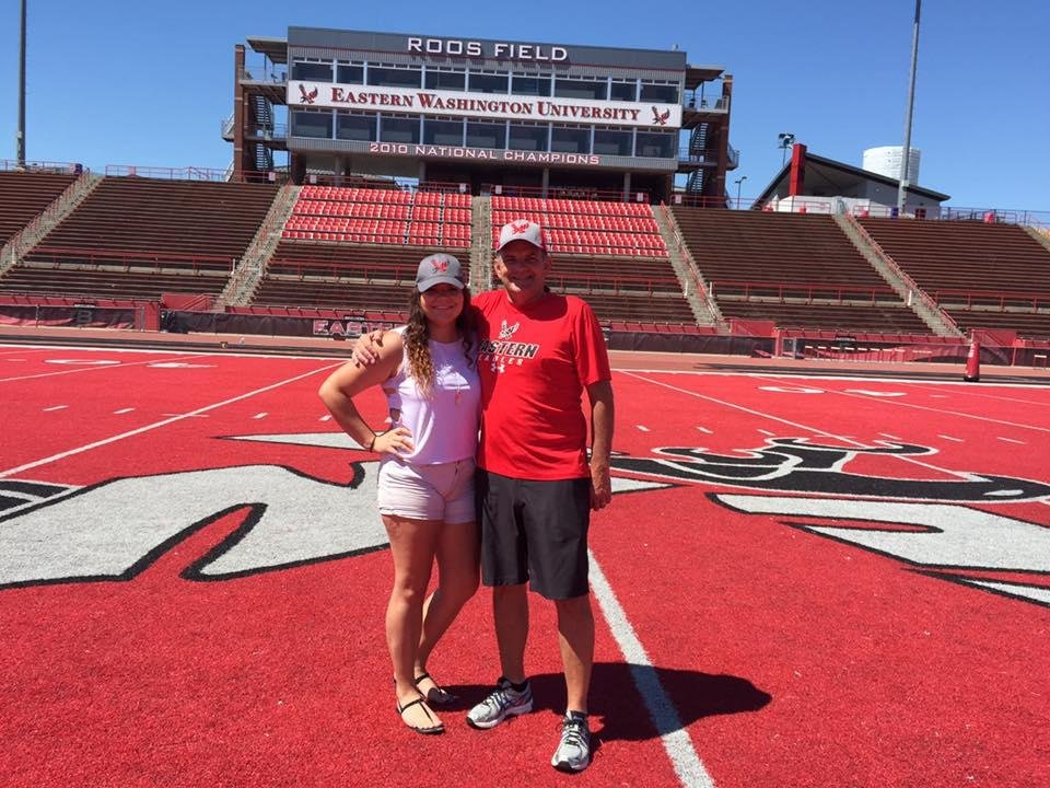 And my favorite Eagle Emily! Super proud to be her Dad!