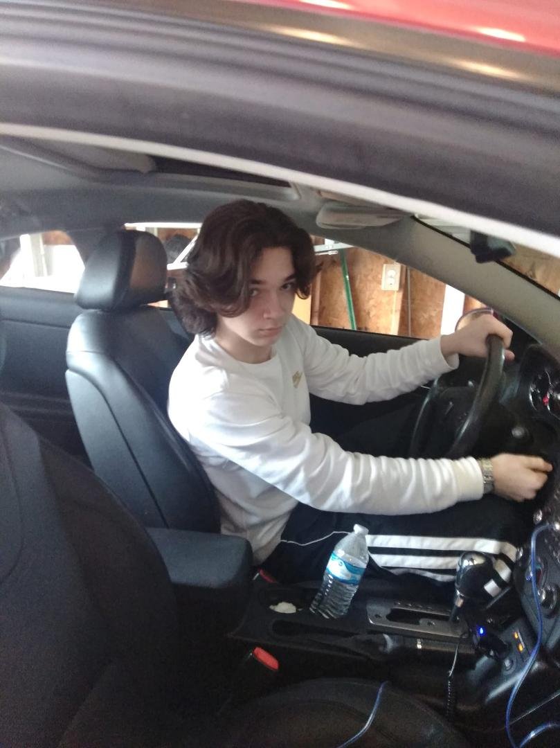 First time driving without the old ma