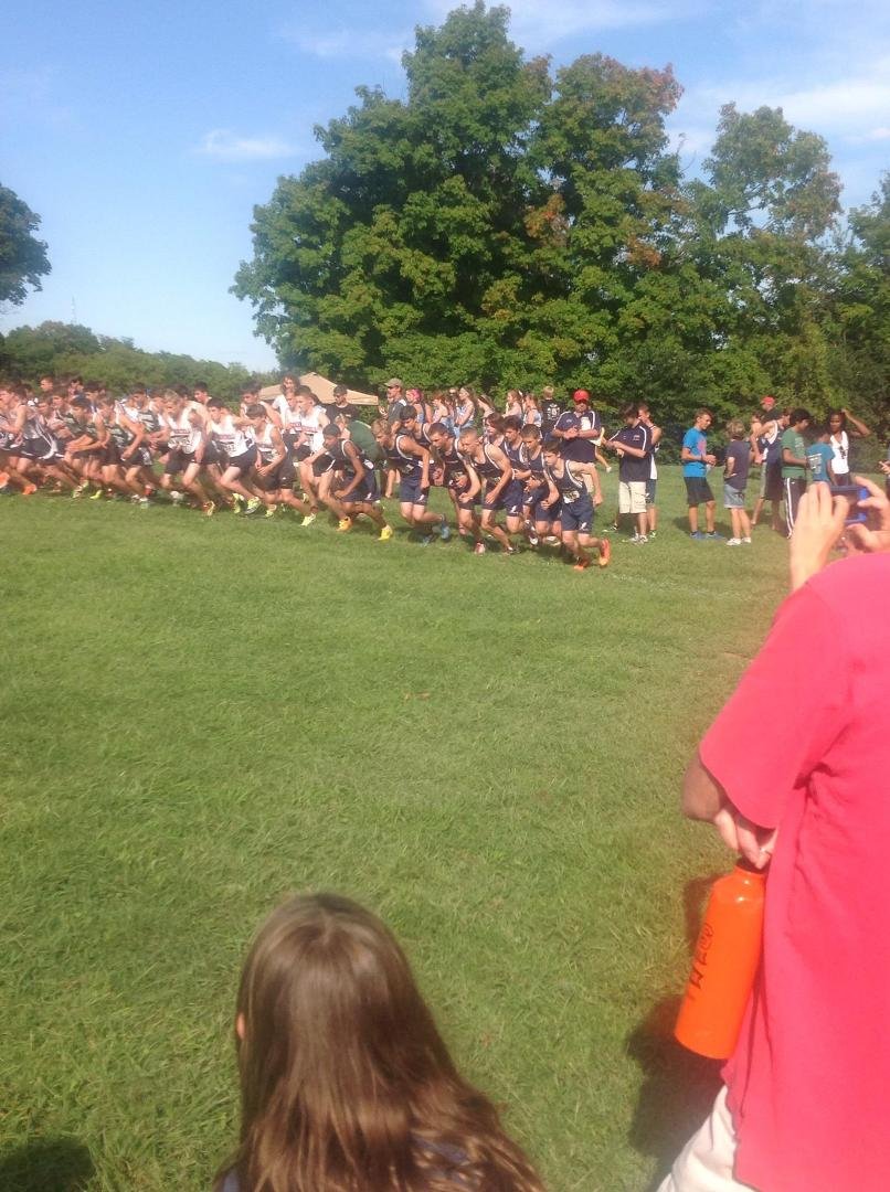 Grant at his Cross Country event and award presentation yesterday.