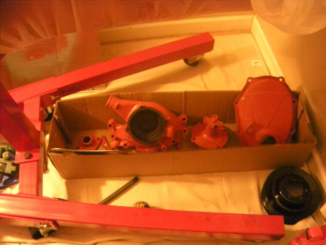 engine accessories painted