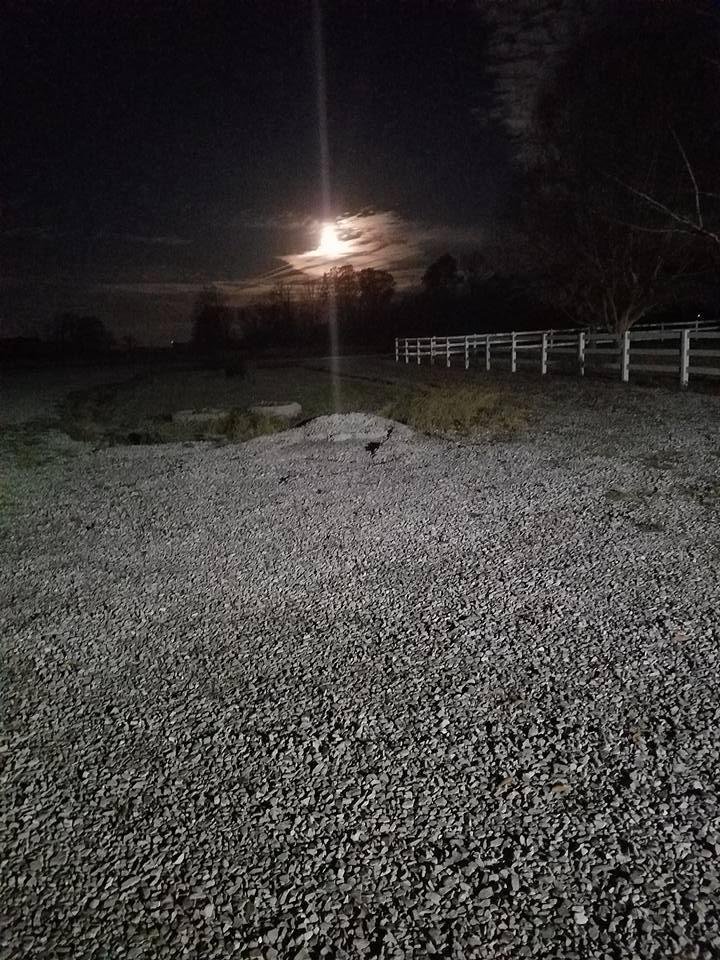 Super Moon in the west in Indiana state.