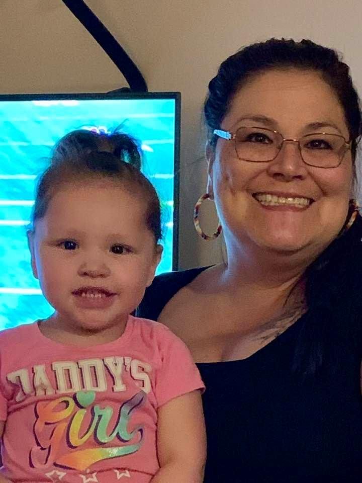 Our youngest granddaughter, Ruby with Nana