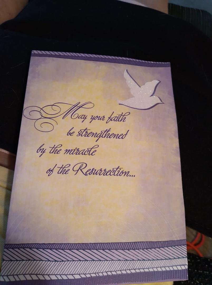 Beautiful Easter card from my family!