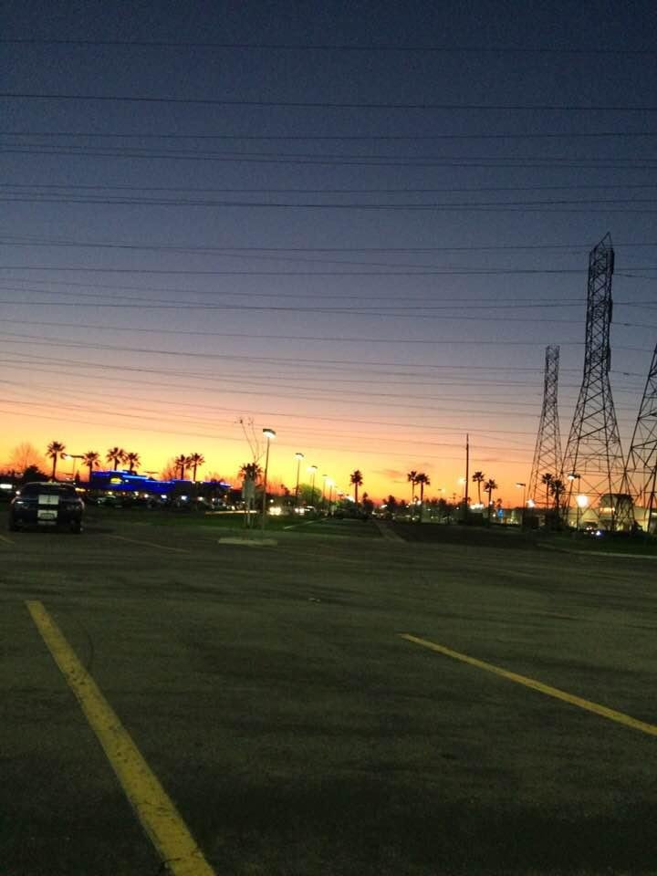 Sunset from the Walmart parking lot in Bakersfield