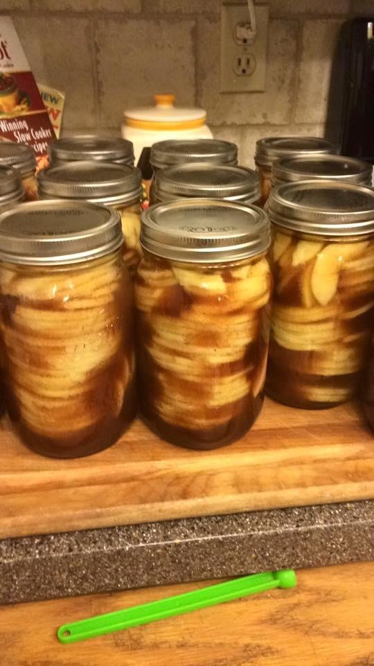 Home made pie filling