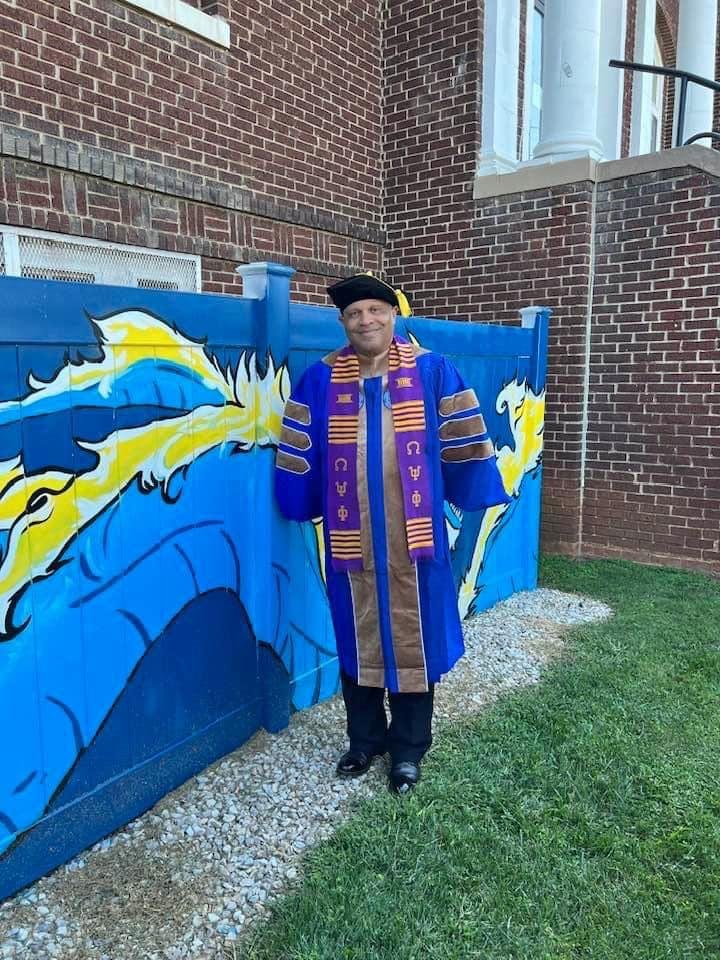 Congratulations to my childhood next door neighbor and friend who I have known forever Kenny Berry.  I am so proud of your Academic Regalia of Three Bars, Dr. Berry!!! I know your mom is Proud, Mrs. Berry.  Your Dad and Bro