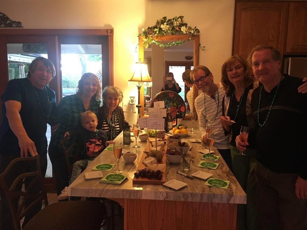The St. Patty's Day dinner party! Great friends, food, and Irish spirit!