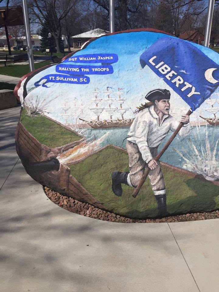 Freedom rocks in Iowa. Great bike ride.