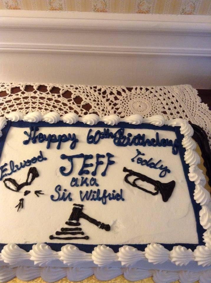 My Birthday cake with three of my greatest roles on it.