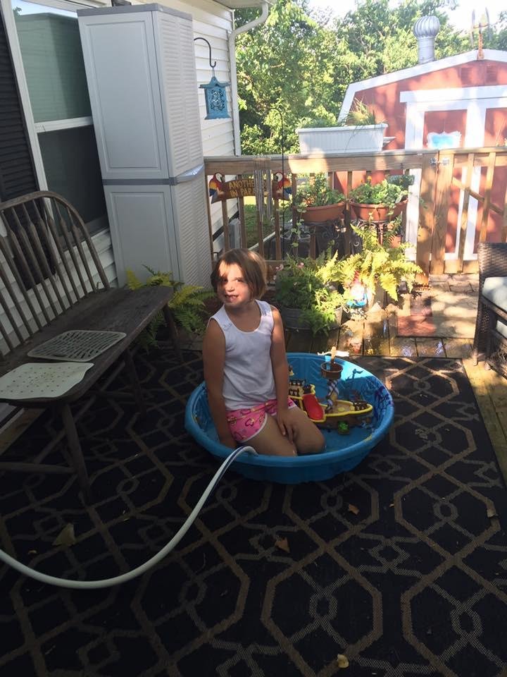 She wanted to get wet