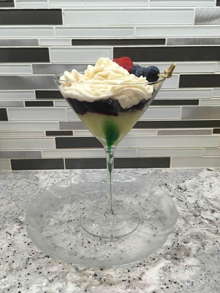 ❤️ Blueberry lemon curd mousse desert ❤️ Delish ❤️ Keto ❤️