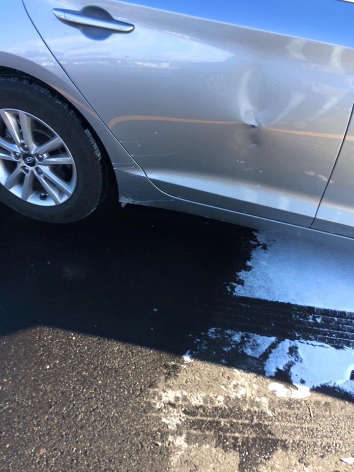 When I got back to my car at wallmart this is what greeted me. Piss me off !