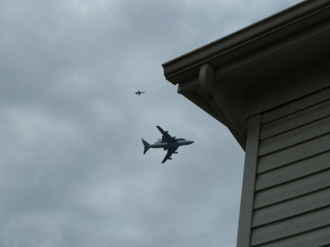 Discovery over our house