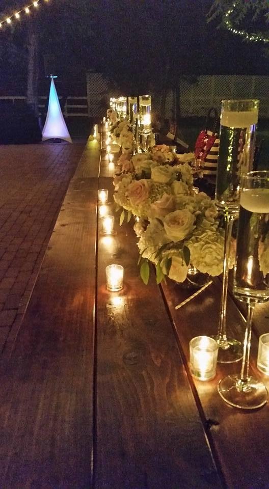 Wedding head table.