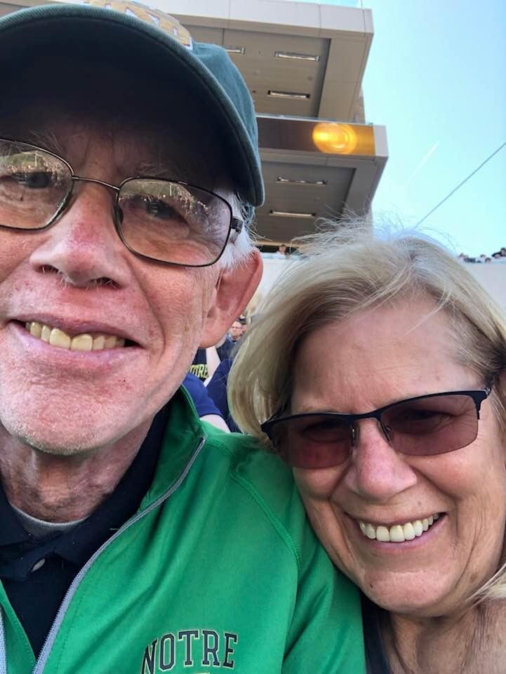 Game day with Denny. Love the Irish