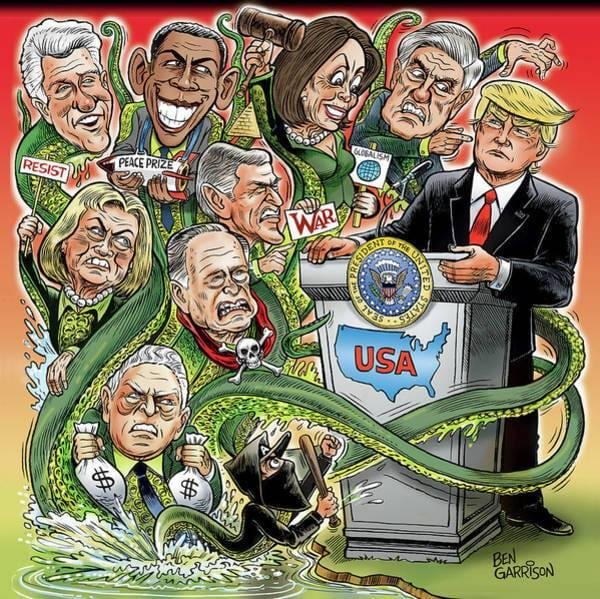 Draining the swamp.