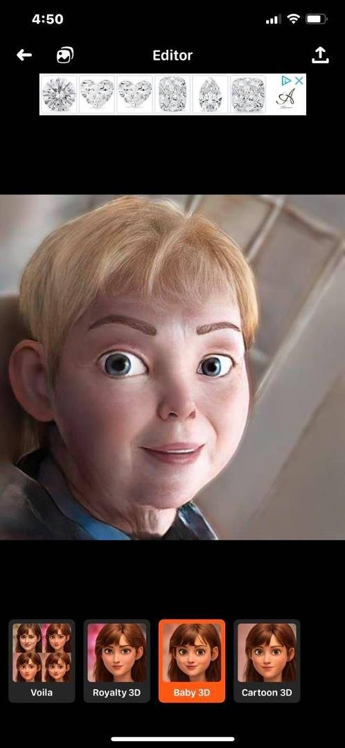 Looks younger