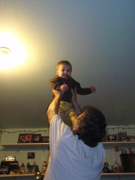 Papa playing with Zeke