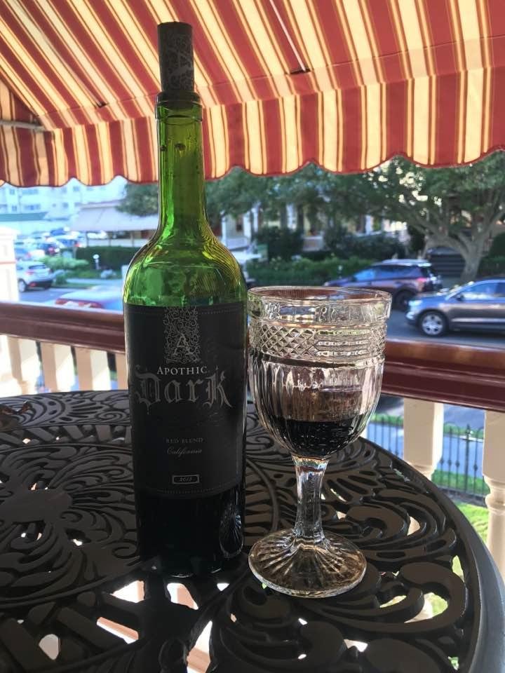 On the porch at the Humphrey Hughes House in Cape May. There are still things that seem normal.