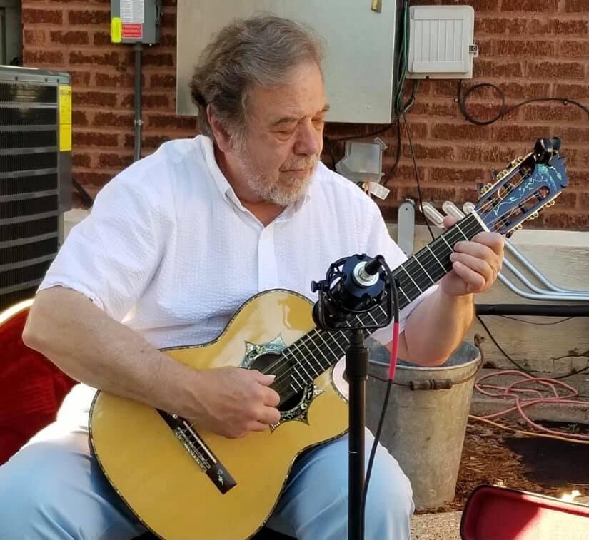 I’ll be playing tonight from 5:00-7:00 at Armory Square. Wonderful pizza from Cafe Shawn. My last time there for a while!
It really is a very nice green space outdoor restaurant, (this pic really doesn’t have a great backgr