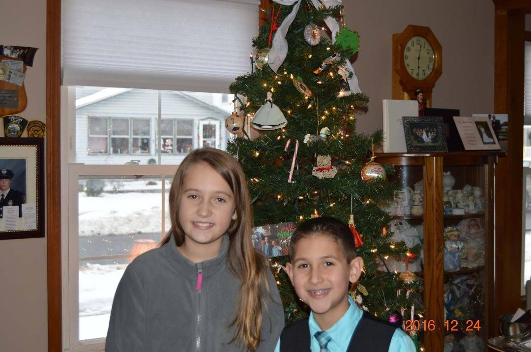 Our two little grandkids. Wishing everyone a Merry Christmas.