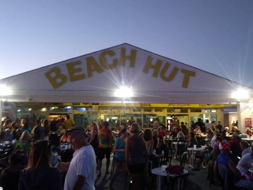 Evening at the beach hut