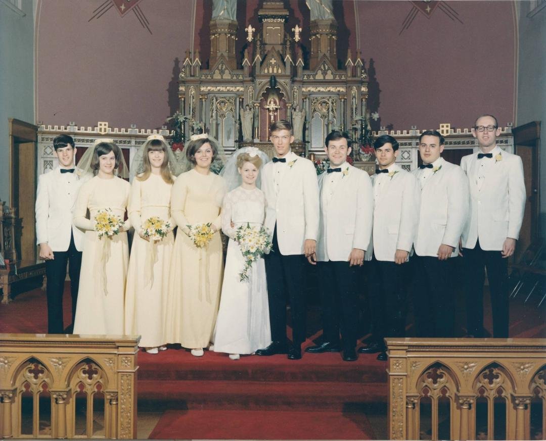 Married 48 years ago today at St Josephs Catholic church Waterloo IA.